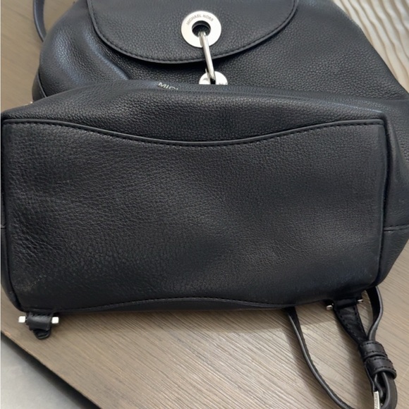 Michael Kors Black Leather Backpack - Picture 3 of 5
